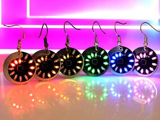 Spiral LED earrings (pair)