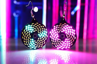 Rechargeable Supercapacitor Fibonacci Earrings