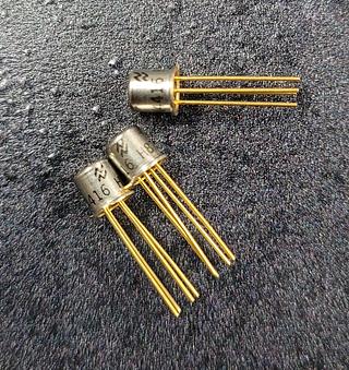 2N4416 n-channel JFET TO-206AF (TO-72) gold plated