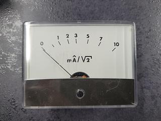 Vintage analog mA instrument Display