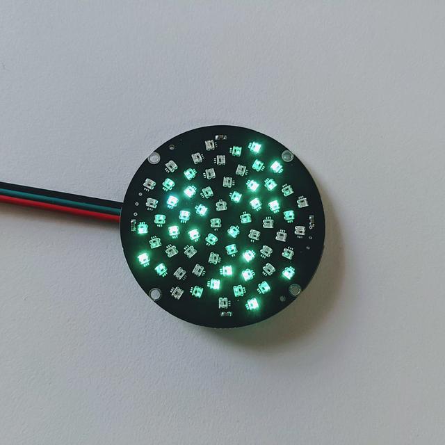 Product image 10 for Fibonacci64 Goggle Lens: 50mm disc w/ 64 RGB LEDs