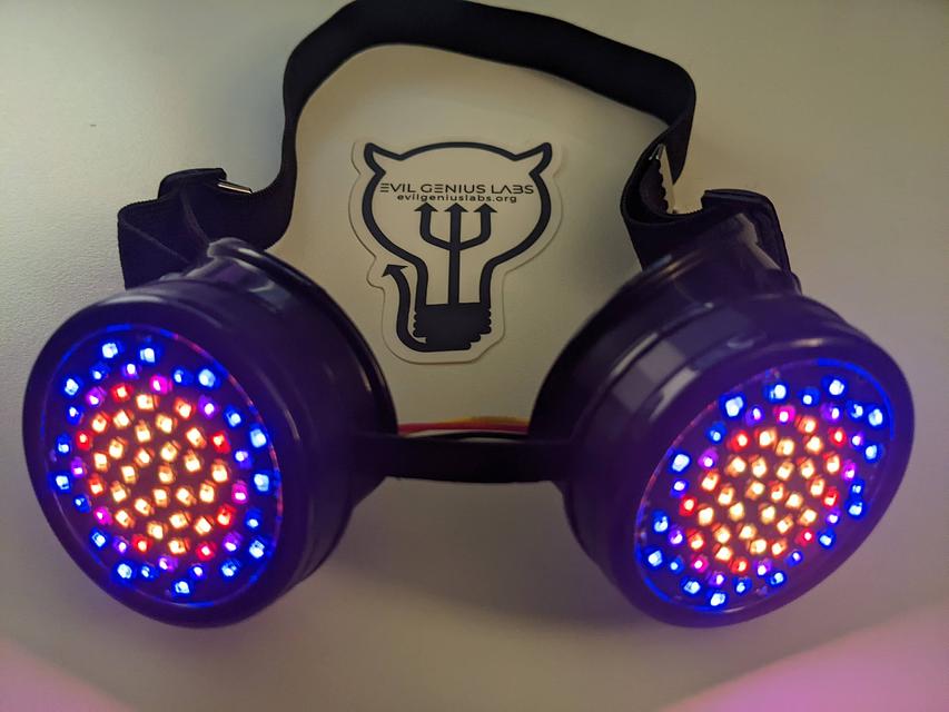 Main product image for Fibonacci64 Goggle Lens: 50mm disc w/ 64 RGB LEDs
