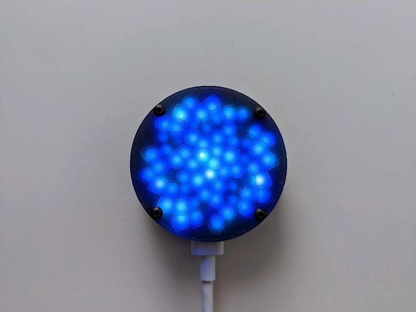 Product image 3 for Fibonacci64 Goggle Lens: 50mm disc w/ 64 RGB LEDs