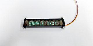 I2C vacuum fluorescent display (VFD)