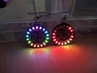 LED Ring Earrings