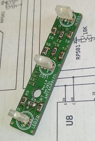 A RGB Programmable Commodore Amiga 600 LED PCB