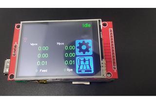 Universal GRBL CNC Pendant with 2.8" touch screen