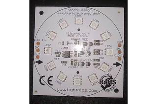 WS2811 12 RGB LED MODULAR  panel - 24volts