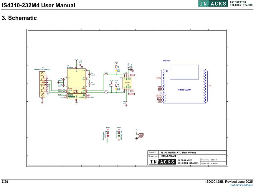 Product image 11 for I2C Modbus RS232 (IS4310)