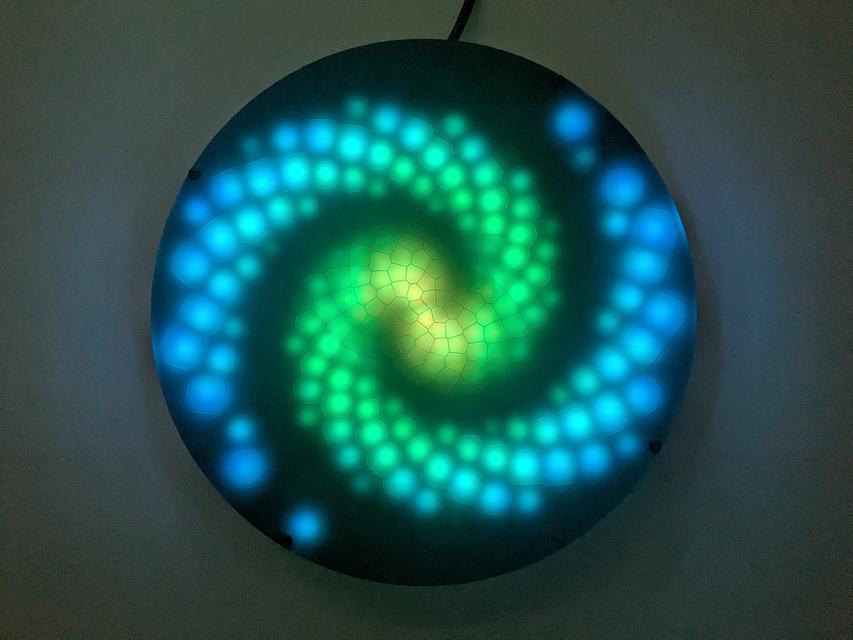 Product image 4 for Fibonacci256 Expanding - 166mm disc w 256 RGB LEDs