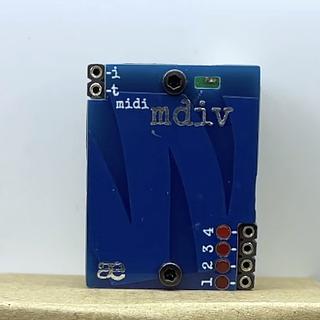 mdiv — 4 channel MIDI clock divider [µ-module]