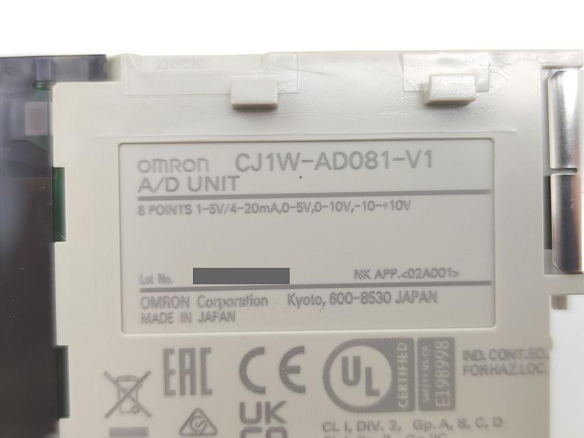 Product image 2 for OMRON CJ1W-AD081-V1 Analog Input Module