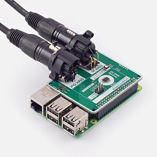 DMX Receiver Chip Evaluation Board for Raspberry