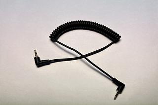 TRRS Cable - Coiled black