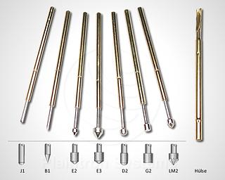 10 St. Federkontaktstift  Pogo-Pin 16mm, D 0,68 mm